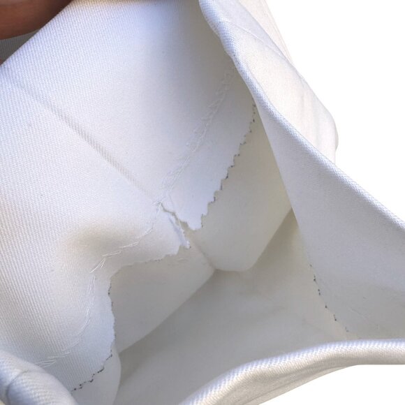 Sansabelt Vintage 70s 80s Mens White Flat Front Stretch Leisure Suit Pants 39 - Picture 10 of 11